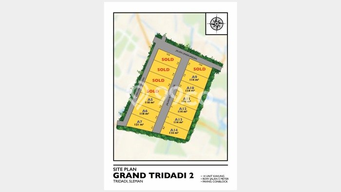 Tanah Komersial Dijual di Sleman Sleman 114m2 Tanah Komersial Dijual di Sleman Sleman 114m2