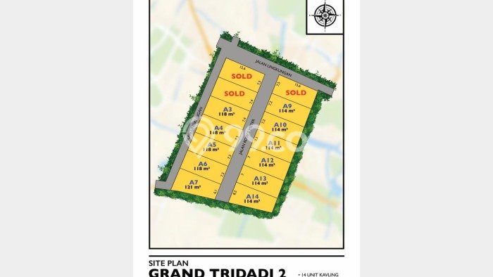 Tanah untuk Dijual Lokasi Sleman, Sleman Luas 114m2 AJB Tanah untuk Dijual Lokasi Sleman, Sleman Luas 114m2 AJB
