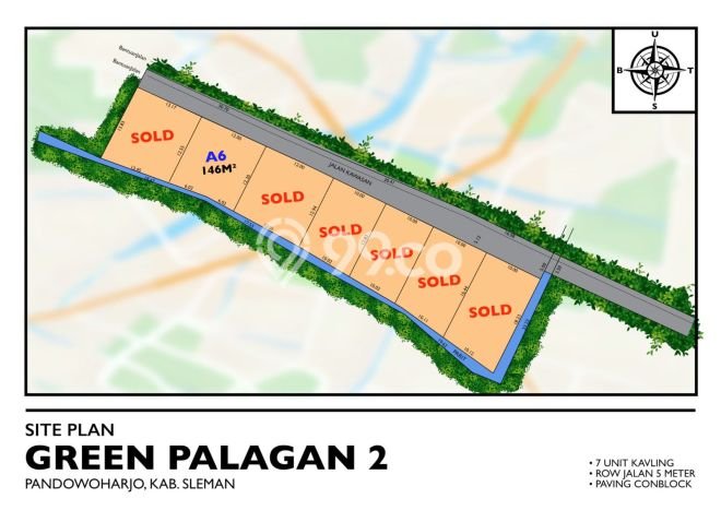 Tanah di Sleman, Sleman Luas 139m2 Dijual Segera Tanah di Sleman, Sleman Luas 139m2 Dijual Segera