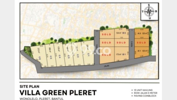 Kavling Tanah untuk Dijual di Bantul, Yogyakarta, Luas 125m2 Kavling Tanah untuk Dijual di Bantul, Yogyakarta, Luas 125m2