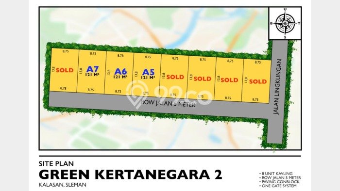 Tanah Dijual di Sleman Seluas 121m2 Strategis Tanah Dijual di Sleman Seluas 121m2 Strategis