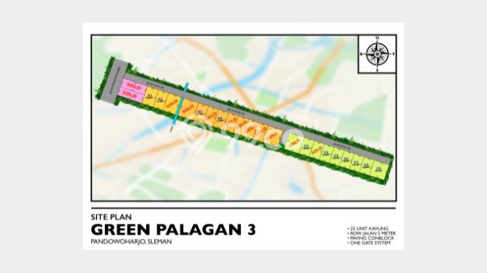 Tanah Kosong Dijual di Sleman dengan Area 109m2 Tanah Kosong Dijual di Sleman dengan Area 109m2