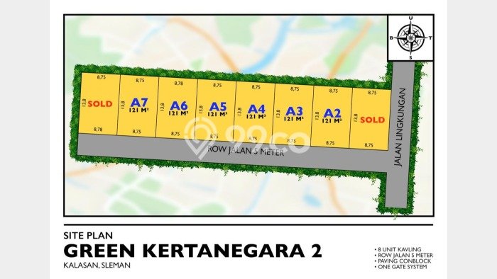 Lahan Dijual Lokasi Kalasan, Sleman dengan Luas Tanah 121m2 dan Status SHM Lahan Dijual Lokasi Kalasan, Sleman dengan Luas Tanah 121m2 dan Status SHM