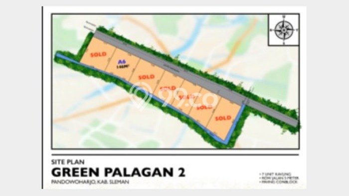 Tanah Kosong Dijual di Sleman dengan Area 139m2 Tanah Kosong Dijual di Sleman dengan Area 139m2
