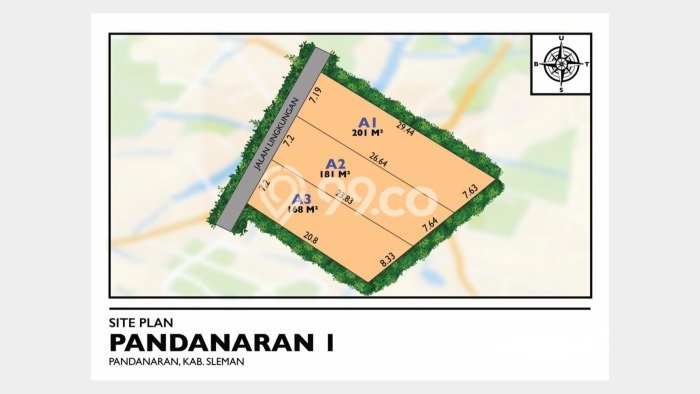 Lahan Dijual Lokasi Strategis di Yogyakarta dengan Luas 181m2 Lahan Dijual Lokasi Strategis di Yogyakarta dengan Luas 181m2