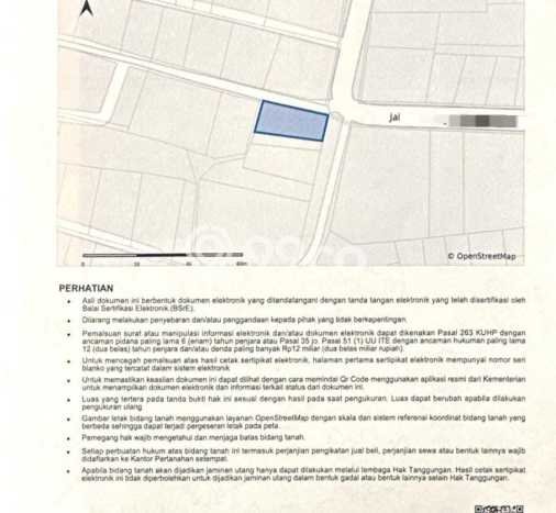 Tanah Dijual di Badung Seluas 255m2 Strategis Tanah Dijual di Badung Seluas 255m2 Strategis