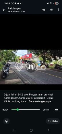 Kavling Tanah di Karangasem Dijual Luas 3400m2 Legalitas SHM Kavling Tanah di Karangasem Dijual Luas 3400m2 Legalitas SHM