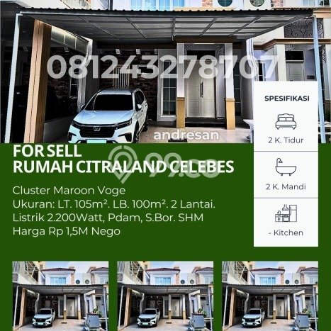Rumah LT 105m² di Pinggir Kota Makassar, Makassar - Lokasi Premium Rumah LT 105m² di Pinggir Kota Makassar, Makassar - Lokasi Premium
