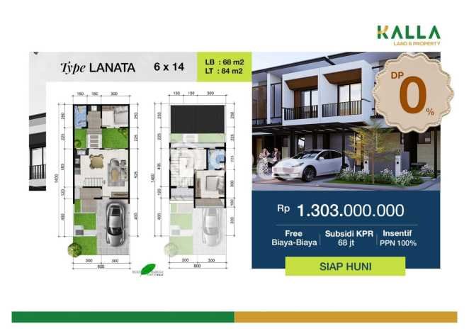 Jual Rumah Bagus Siap Huni LB 84m2 di Makassar, Makassar Jual Rumah Bagus Siap Huni LB 84m2 di Makassar, Makassar