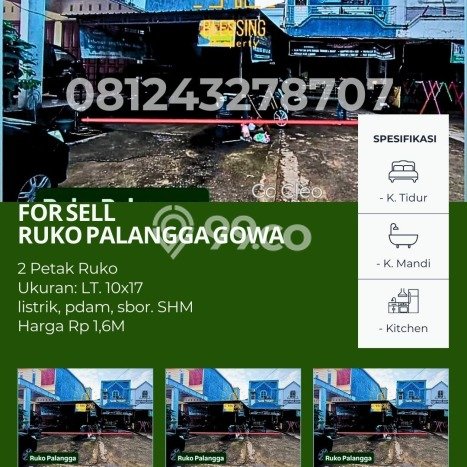 Ruko Strategis Kawasan Pallangga, Luas 85m², Area Bisnis Ruko Strategis Kawasan Pallangga, Luas 85m², Area Bisnis
