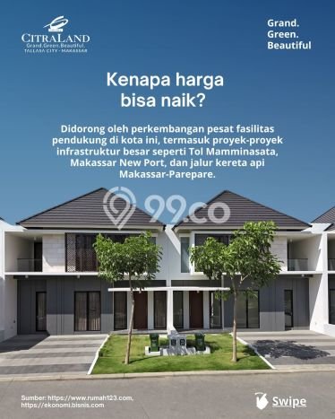 Best Deal Hunian Premium Ideal dan Luas di Tamalanrea, Makassar Best Deal Hunian Premium Ideal dan Luas di Tamalanrea, Makassar