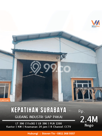 INVESTASI CERDAS! Gudang di Benowo, Luas 396m2m², Area Bisnis INVESTASI CERDAS! Gudang di Benowo, Luas 396m2m², Area Bisnis
