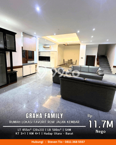 Hunian Elit LB 500m2 Siap Huni Desain Elegan di Graha, Surabaya Hunian Elit LB 500m2 Siap Huni Desain Elegan di Graha, Surabaya