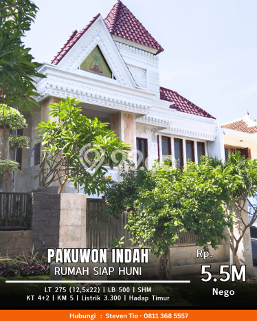 For Sale Rumah Elit Exclusive di Pakuwon Indah, Surabaya For Sale Rumah Elit Exclusive di Pakuwon Indah, Surabaya