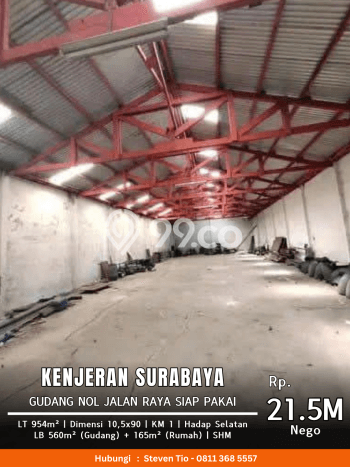 KAWASAN BISNIS! Gudang di Kenjeran, Luas 560m2m², Area Strategis KAWASAN BISNIS! Gudang di Kenjeran, Luas 560m2m², Area Strategis