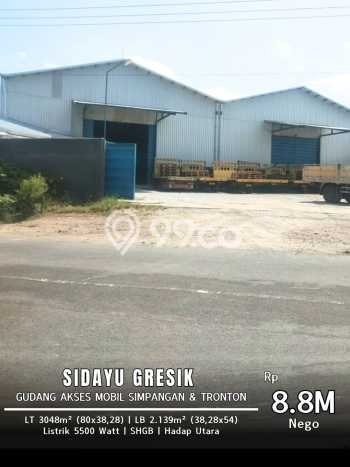 Unit Gudang Dijual di Sidayu Gresik 2139m2 Unit Gudang Dijual di Sidayu Gresik 2139m2
