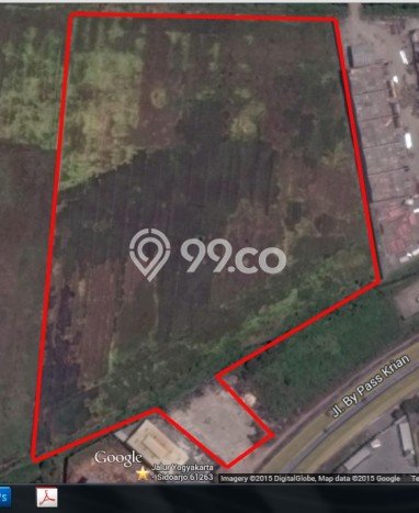 Tanah Dijual Lokasi Krian, Sidoarjo dengan Luas Tanah 35000m2 dan Status - Tanah Dijual Lokasi Krian, Sidoarjo dengan Luas Tanah 35000m2 dan Status -