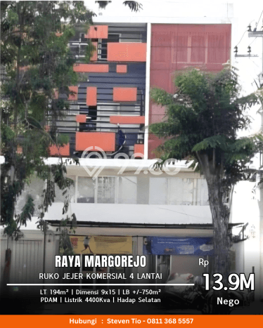 Ruko Bagus Dijual LB 750m2 Lokasi Strategis Surabaya Area Cocok untuk Bisnis Ruko Bagus Dijual LB 750m2 Lokasi Strategis Surabaya Area Cocok untuk Bisnis