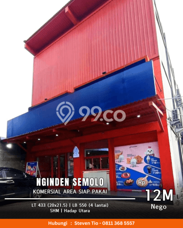 Paling Dicari! Komersial Dijual di Nginden Harga Kompetitif Paling Dicari! Komersial Dijual di Nginden Harga Kompetitif