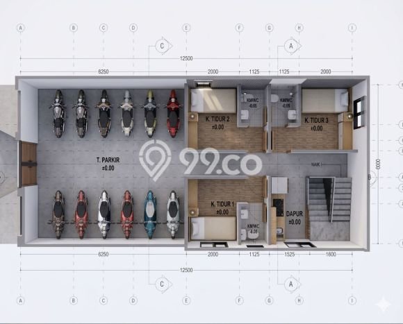 Rumah Minimalis 10 Kamar LT 75m2 di Merjosari Rumah Minimalis 10 Kamar LT 75m2 di Merjosari