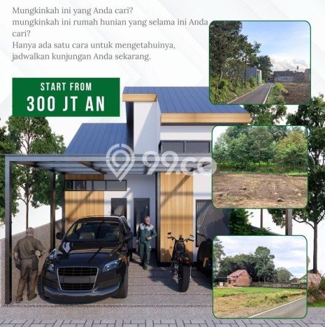 Rumah Murah LT 66m2 di Malang Kota Lingkungan Asri Rumah Murah LT 66m2 di Malang Kota Lingkungan Asri