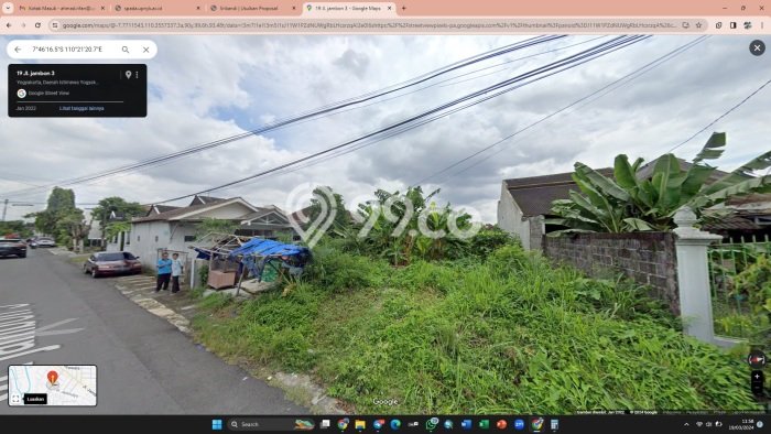 Kavling Tanah Dijual di Tegalrejo Yogyakarta Spesifikasi 1005m2 Kavling Tanah Dijual di Tegalrejo Yogyakarta Spesifikasi 1005m2
