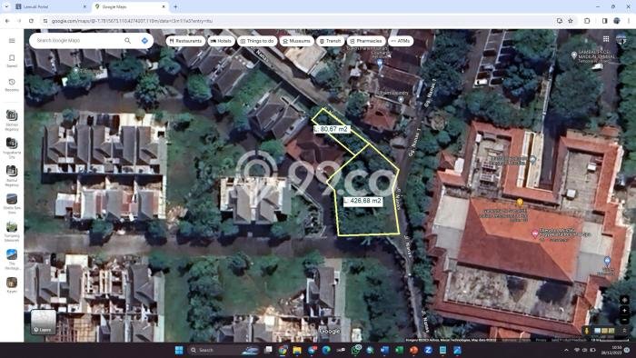 Tanah Dijual Lokasi Strategis di Yogyakarta dengan Luas 426m2 Tanah Dijual Lokasi Strategis di Yogyakarta dengan Luas 426m2