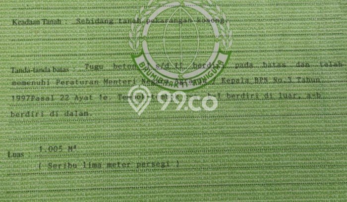 Kavling Tanah Dijual di Tegalrejo Yogyakarta Spesifikasi 1005m2 Kavling Tanah Dijual di Tegalrejo Yogyakarta Spesifikasi 1005m2