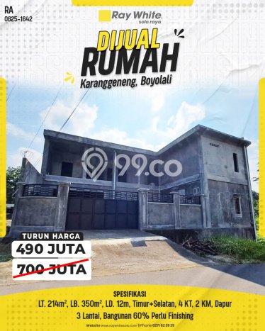 Rumah Modern LB/LT 350m2/214m2 Siap Huni di Boyolali Kota, Boyolali Rumah Modern LB/LT 350m2/214m2 Siap Huni di Boyolali Kota, Boyolali