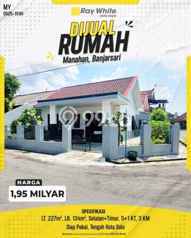 Hunian Cantik Minimalis Lb 134m2 di Manahan, Solo Hunian Cantik Minimalis Lb 134m2 di Manahan, Solo