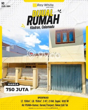 Rumah Modern 3 KT LT 108m2 di Klodran Rumah Modern 3 KT LT 108m2 di Klodran