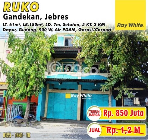 Ruko Bagus LT 61m2 LB 180m2 Dijual di Jebres Solo Ruko Bagus LT 61m2 LB 180m2 Dijual di Jebres Solo