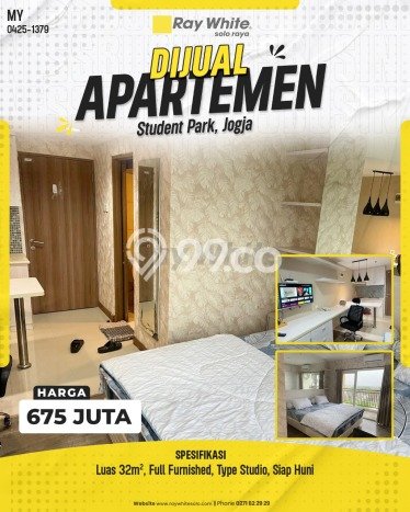 Apartemen Favorit Nyaman Dijual di Yogyakarta dengan 1 Kamar Tidur Apartemen Favorit Nyaman Dijual di Yogyakarta dengan 1 Kamar Tidur