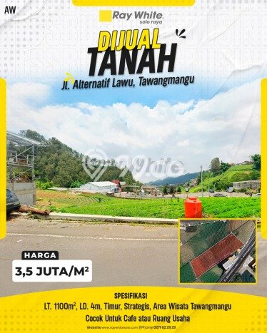 Kavling Tanah Dijual di Tawangmangu, Karanganyar, Luas 1100m2 Area Strategis Kavling Tanah Dijual di Tawangmangu, Karanganyar, Luas 1100m2 Area Strategis
