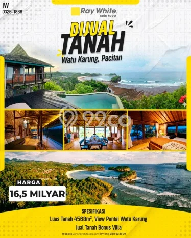 Lahan Kosong Dijual di Pacitan dengan Area 4568m2 Lahan Kosong Dijual di Pacitan dengan Area 4568m2