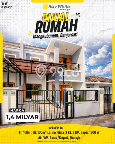 Dijual Cepat Rumah Bagus Siap Huni LB 160m2 di Mangkubumen, Solo Dijual Cepat Rumah Bagus Siap Huni LB 160m2 di Mangkubumen, Solo