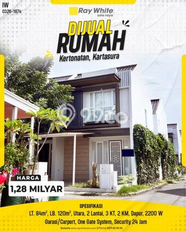 Jual Rumah Minimalis Bagus Punya 3 KT di Kartasura Sukoharjo SHM Jual Rumah Minimalis Bagus Punya 3 KT di Kartasura Sukoharjo SHM