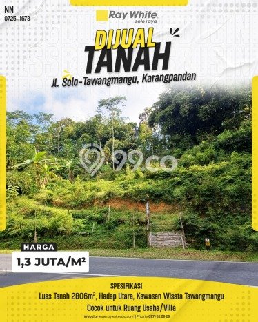 Untuk Dijual Tanah di Karangpandan Karanganyar Luas 2806m2 SHM Untuk Dijual Tanah di Karangpandan Karanganyar Luas 2806m2 SHM
