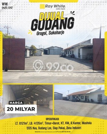 Unit Gudang Strategis di Grogol, Sukoharjo Potensi Bisnis Besar Unit Gudang Strategis di Grogol, Sukoharjo Potensi Bisnis Besar