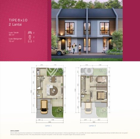 Rumah Minimalis 2 KT LT 60m2 di Summarecon Crown Gading Rumah Minimalis 2 KT LT 60m2 di Summarecon Crown Gading