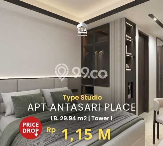 Siap Huni Apartemen di Jakarta Selatan 0 Kamar & 1 Kamar Mandi, Luas 29m2 Siap Huni Apartemen di Jakarta Selatan 0 Kamar & 1 Kamar Mandi, Luas 29m2