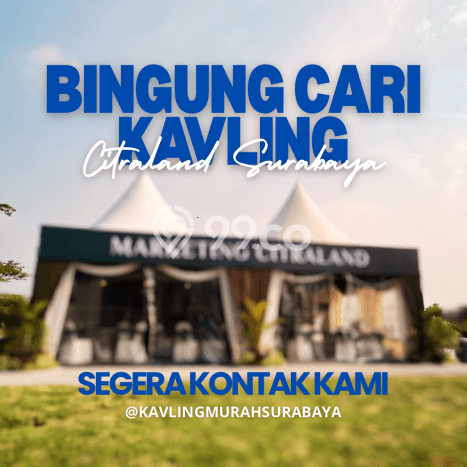 Tanah Dijual Area Strategis di Citraland Surabaya 276m2 Tanah Dijual Area Strategis di Citraland Surabaya 276m2