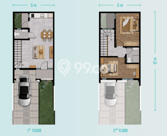 Dijual Rumah Modern 3 KT di Alam Sutera, Tangerang Dijual Rumah Modern 3 KT di Alam Sutera, Tangerang