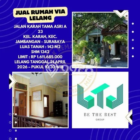 Rumah Strategis Modern Lb 100m2 di Jambangan, Surabaya Rumah Strategis Modern Lb 100m2 di Jambangan, Surabaya