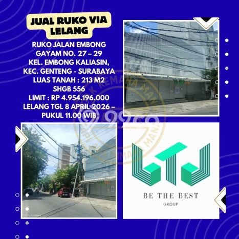 Ruko Dijual di Genteng LT 213m2, LB 120m2 Solusi Investasi Cerdas Ruko Dijual di Genteng LT 213m2, LB 120m2 Solusi Investasi Cerdas