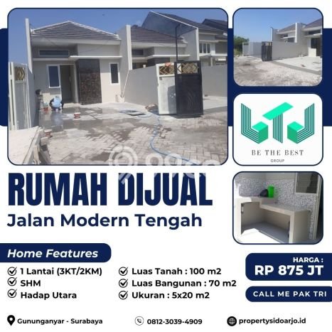 Rumah Minimalis 3 KT di Gununganyar Surabaya Unfurnished Rumah Minimalis 3 KT di Gununganyar Surabaya Unfurnished