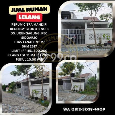 Rumah Minimalis Terbaik Siap Huni Area Candi LT 91m2 Rumah Minimalis Terbaik Siap Huni Area Candi LT 91m2