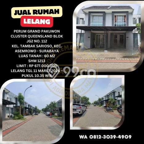 Hunian Cantik Minimalis Lb 100m2 di Asemrowo, Surabaya Hunian Cantik Minimalis Lb 100m2 di Asemrowo, Surabaya