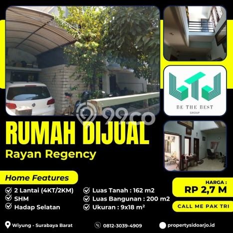 Rumah Mewah Siap Huni LT 162m2 di Wiyung, Surabaya Rumah Mewah Siap Huni LT 162m2 di Wiyung, Surabaya