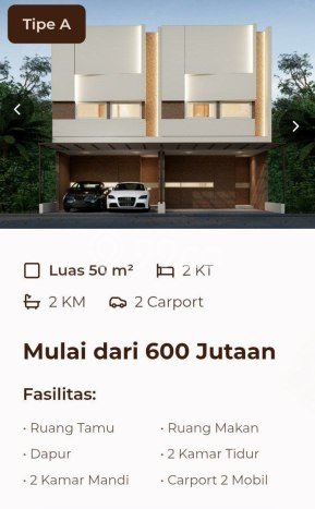Rumah Modern Minimalis 0 Kamar Bisa Langsung Pindah di Limo Rumah Modern Minimalis 0 Kamar Bisa Langsung Pindah di Limo